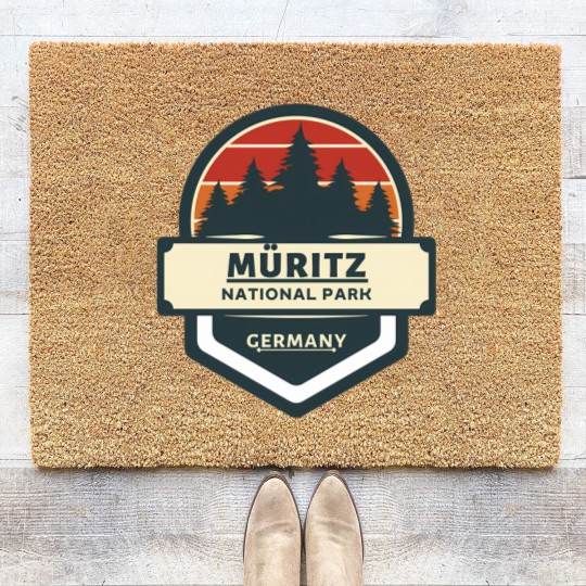 Discover muritz germany national park 2 Coir Doormats