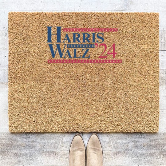 Discover Harris Walz Coir Doormats, Kamala Harris Walz Coir Doormats, Kamala Harris Rally Coir Doormats