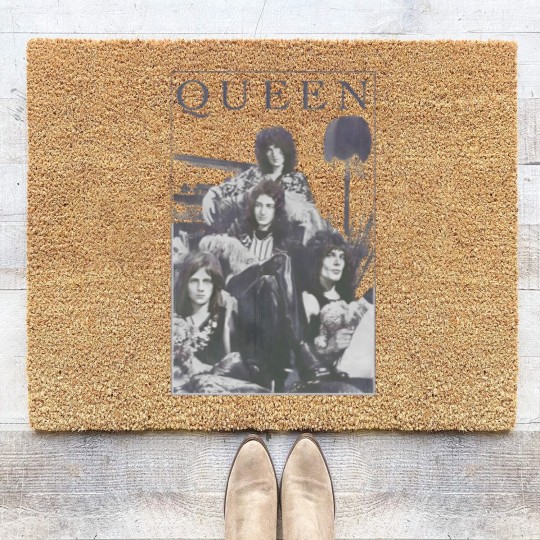 Discover Queen Freddie Mercury Brian May Band Vintage Coir Doormats