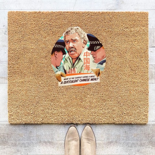 Discover A Succulent Chinese Meal Coir Doormats | This Is Democracy Manifest Iconic Coir Doormats | Charles Dozsa Meme Coir Doormats