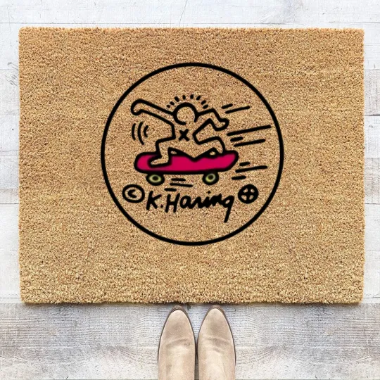 Discover Keith Haring Skateboard Coir Doormats