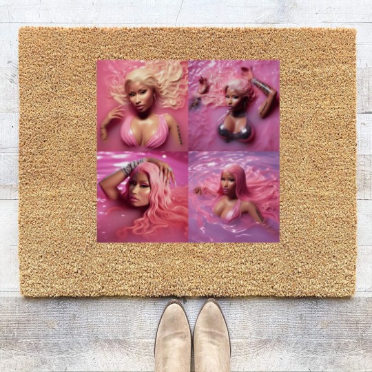 Discover Nicki Minaj Coir Doormats, Write A Rap, Pink Friday 2 Coir Doormats, Nicki Minaj Tour Coir Doormats