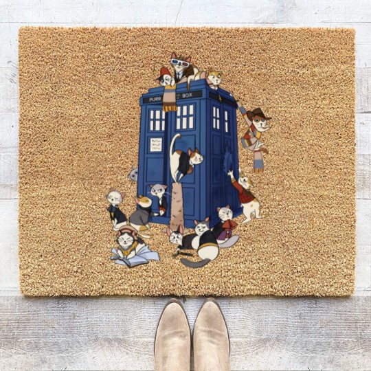 Discover Doctor Cat Coir Doormats, Doctor Who Coir Doormats, Time Lord Coir Doormats