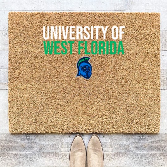 Discover university of west florida uwf argonauts stacked Coir Doormats