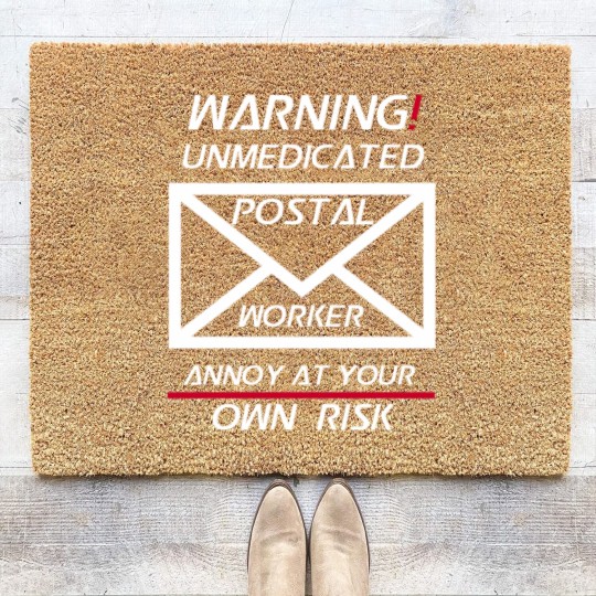 Discover Funny Postal Worker Gift - Coir Doormats