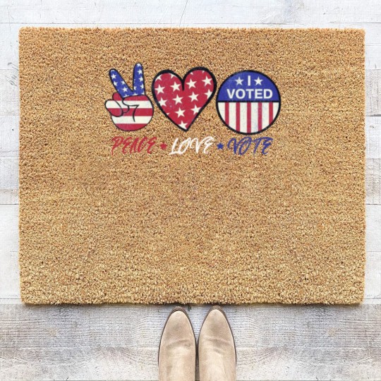 Discover 2024 Election Coir Doormats,Presidential Election Vote Coir Doormats