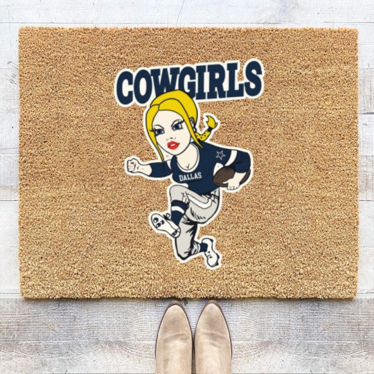 Discover Dallas Cowgirls Coir Doormats Coir Doormats