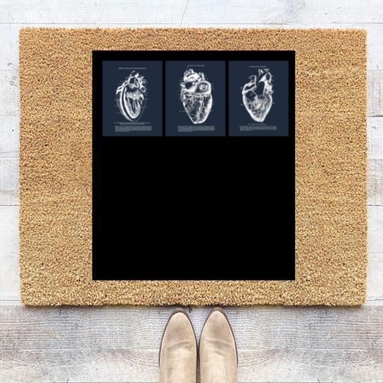 Discover Anatomy Of Human Heart Coir Doormats