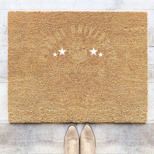 Discover purdue university boilermakers logo Coir Doormats