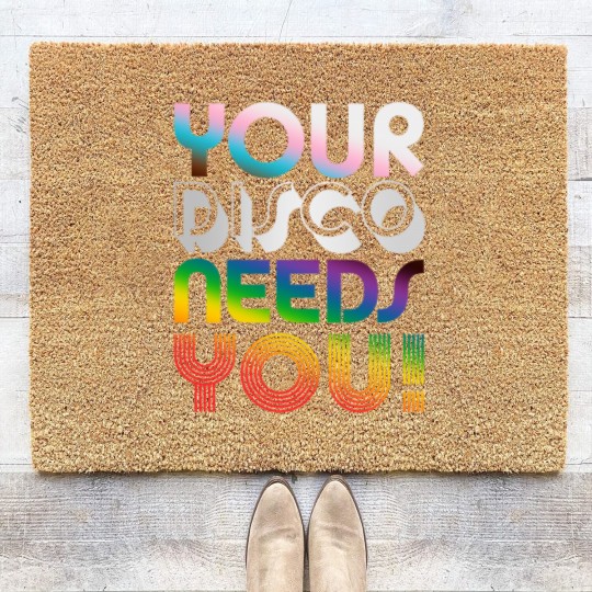 Discover Your Disco Needs You - Kylie Minogue - Light Years - Progress Pride Colours LGBTQIA+ | Active Coir Doormats