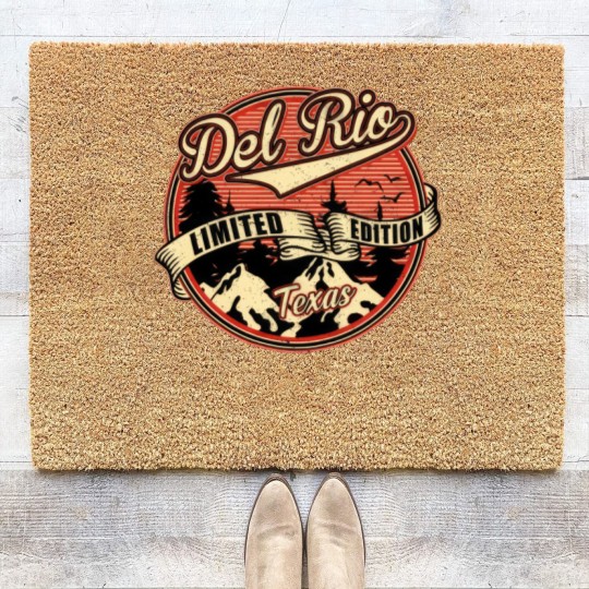 Discover I Love Del Rio Texas Retro Vintage  - Del Rio Texas - Coir Doormats