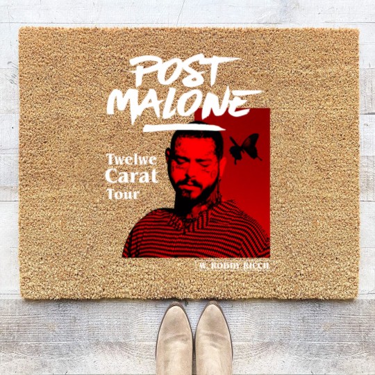 Discover Post Malone Vintage Graphic Coir Doormats, Post Malone Coir Doormats, Post Malone Merch, Post Malone Graphic Coir Doormats