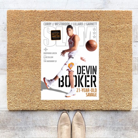 Discover Devin Booker SLAM Poster Coir Doormats, Devin Booker Magazine Coir Doormats