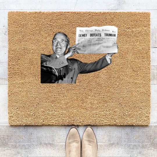 Discover Dewey Defeats Truman Sunflower  1 Coir Doormats