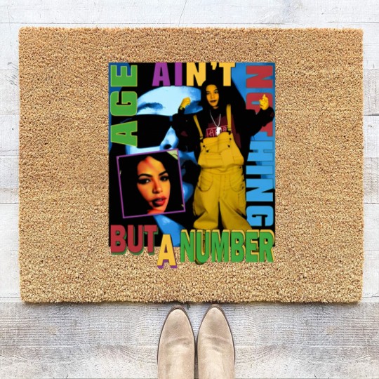 Discover Aaliyah Coir Doormats - Age Ain't Nothing But A Number vntg rap Coir Doormats 90s 2000's rnb