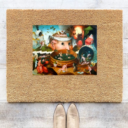 Discover The Vision of Tondal Hieronymus Bosch Coir Doormats