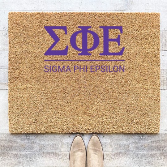 Discover Sigma Phi Epsilon | Badge Coir Doormats