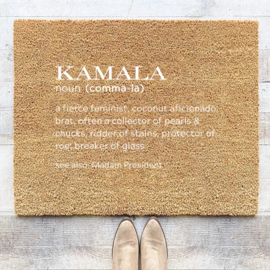 Discover Kamala Harris 2024 Election Coir Doormats - Coconut Tree Coir Doormats - Kamala Rally
