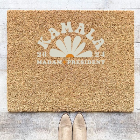 Discover Kamala Harris 2024 Madam President Coir Doormats Feminist Coir Doormats KAMALA Coir Doormats Vote Harris Cool