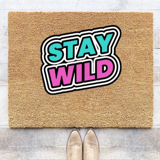 Discover Stay Wild Stay Wild Coir Doormats