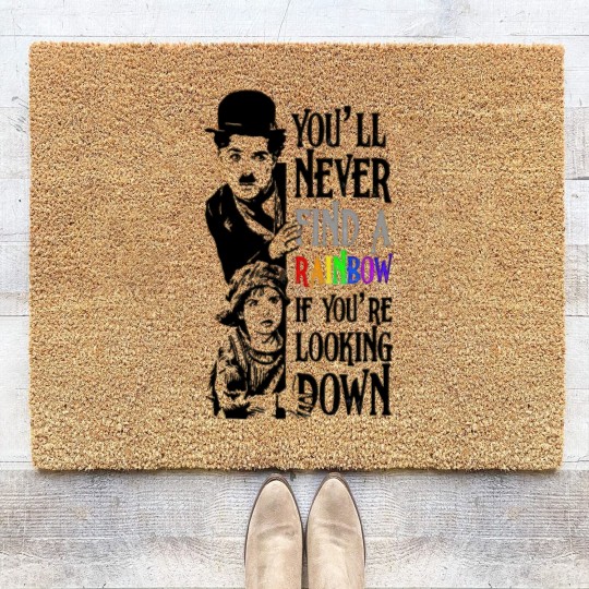 Discover charlie chaplin the cure Coir Doormats
