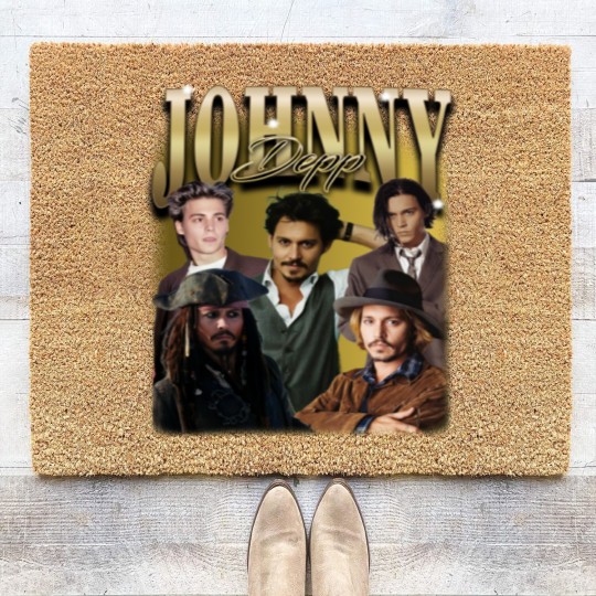 Discover Maglietta Johnny Depp retr, Johnny Depp pirata Coir Doormats
