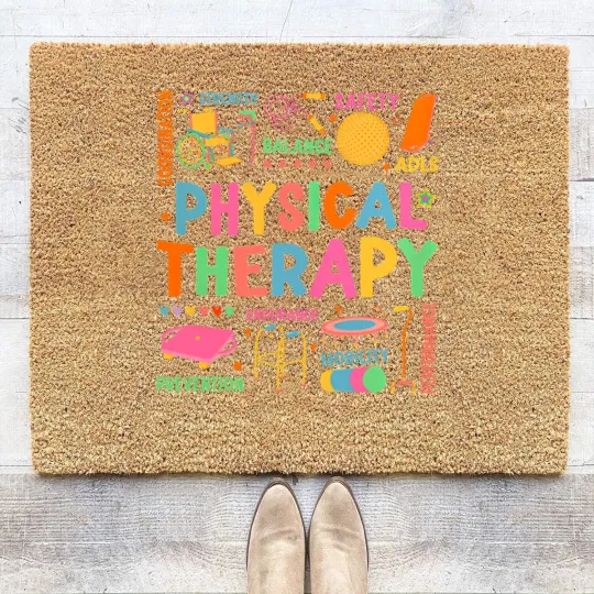 Discover Physical Therapy Coir Doormats, Physical Therapist Coir Doormats, Doctor Physical Therapist Coir Doormats