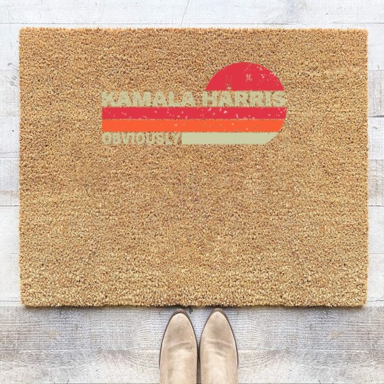 Discover Retro Kamala Obviously Harris Obviously Coir Doormats