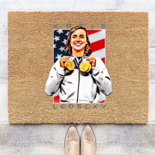 Discover Katie Ledecky The Hero - Athlete - Coir Doormats