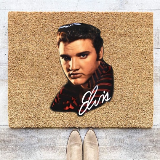 Discover Vintage Elvis Presley Coir Doormats 90s Band Coir Doormats Big Face Grail