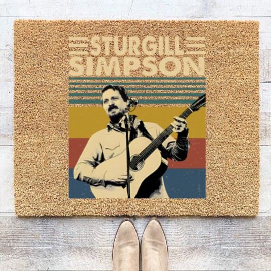 Discover Sturgill Simpson Retro Vintage Unisex Coir Doormats, Sturgill Simpson Music Coir Doormats