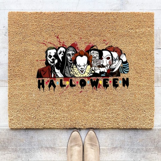 Discover Halloween Horror Coir Doormats, Halloween Horror Movie Coir Doormats, Scary Halloween Coir Doormats
