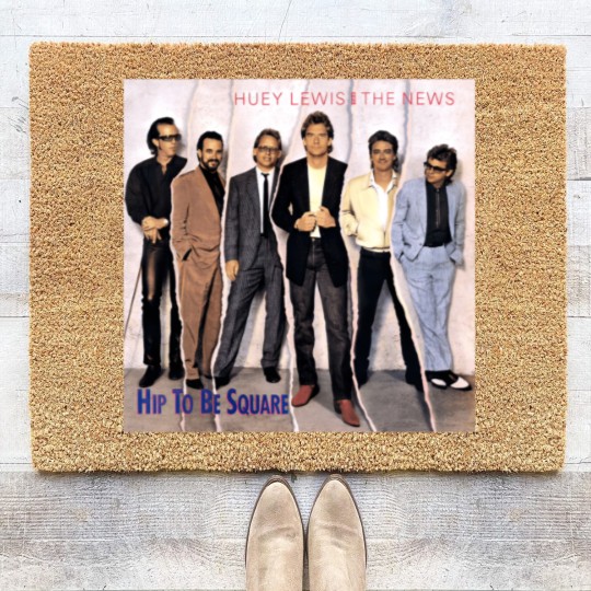 Discover Huey Lewis And The News Hip To Be Square Coir Doormats