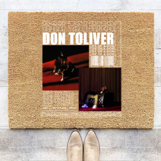 Discover Vintage Bootleg Inspired Coir Doormats, Graphic Unisex Coir Doormats, Don Toliver Vintage Coir Doormats