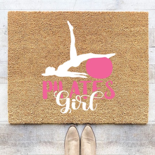 Discover Pilates Fitness Instructor Pilates Girl Pilates Workout Coir Doormats