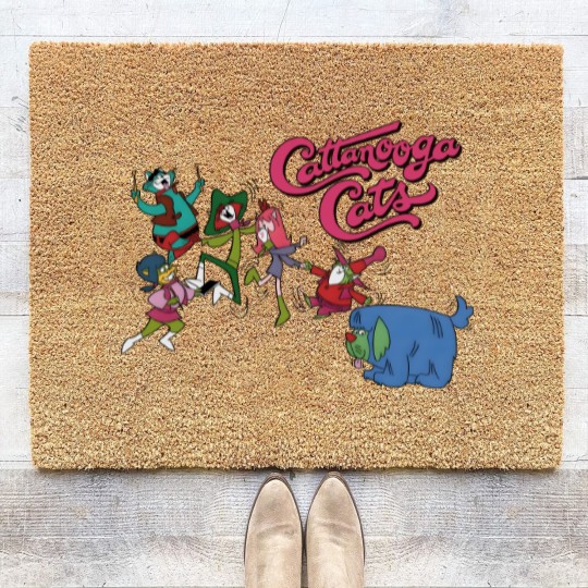Discover Cattanooga Cats - Saturday Morning Hong Kong Phooey cartoon karate dog Coir Doormats