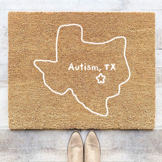 Discover autism texas 2024 Coir Doormats