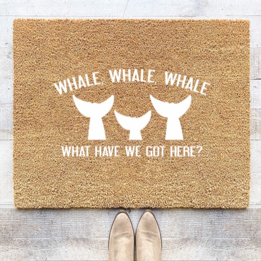 Discover Whale Whale Whale Coir Doormats