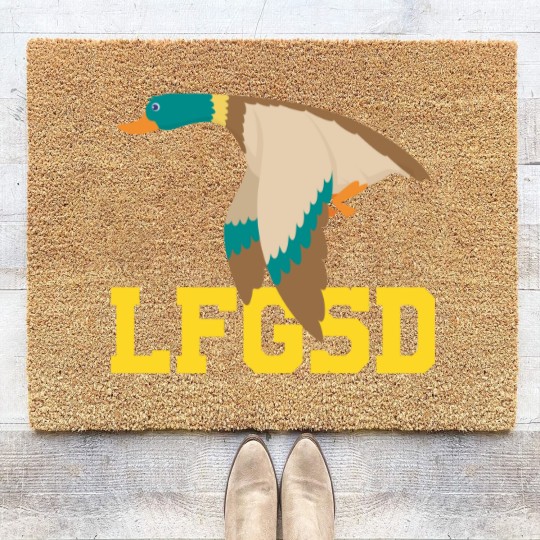 Discover 6 LFGSD-San Diego Baseball Coir Doormats