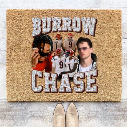 Discover Ja'Marr Chase Joe Burrow Coir Doormats, Ja'Marr Chase Joe Burrow Vintage Coir Doormats,  chase burrow Coir Doormats