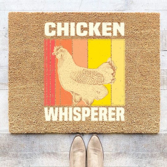 Discover Chicken Chicken Chicken Whisperer Chicken Farmer Gift Coir Doormats