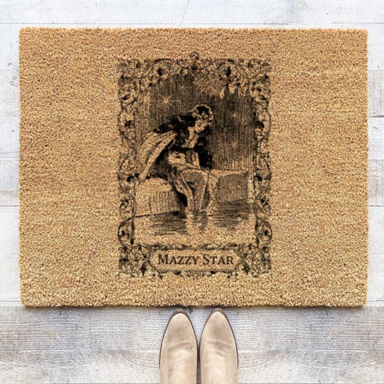 Discover Mazzy Star Vintage Coir Doormats- Mazzy Star Line Drawing Whimsica