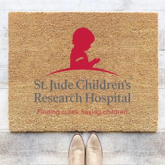Discover St Jude-Logo Coir Doormats