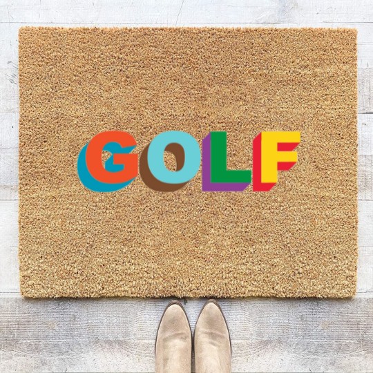 Discover Golf Logo Tyler The Creator Coir Doormats
