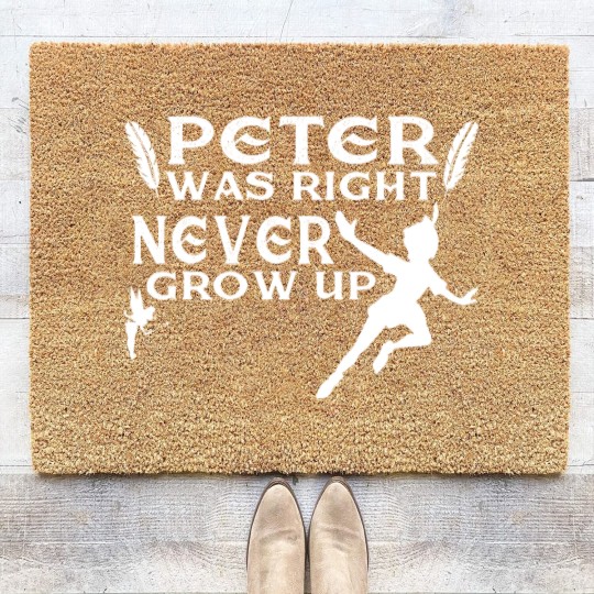 Discover Never grow up Coir Doormats
