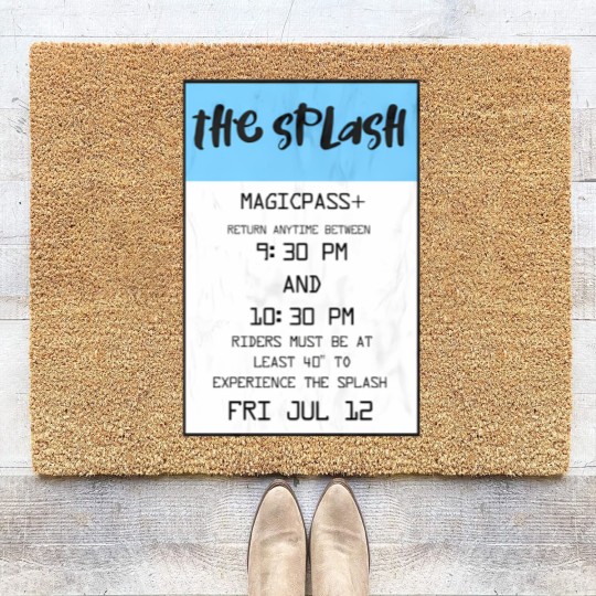 Discover Splash - Splash Mountain - Coir Doormats