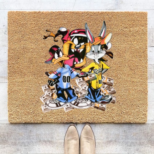 Discover Vtg Y2k Looney Toons Swap Meet Bootleg Jewels Cartoon Coir Doormats