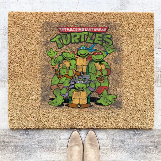 Discover Teenage Mutant Ninja Turtles Classic Retro Logo Coir Doormats