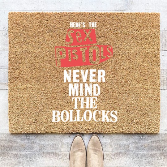 Discover The sx Pistols Unisex Coir Doormats: NMTB Distressed (Dip-Dye)