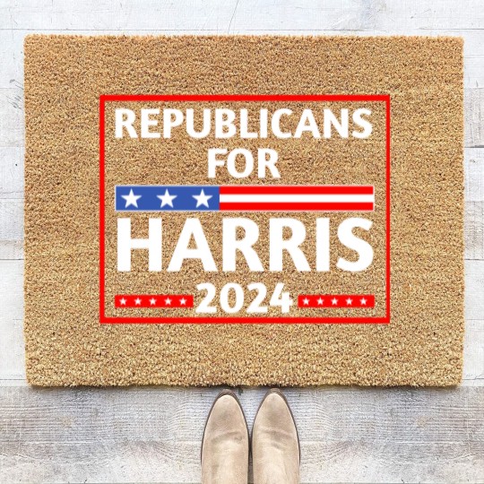 Discover Republicans-for-harris - Republicans For Harris - Coir Doormats